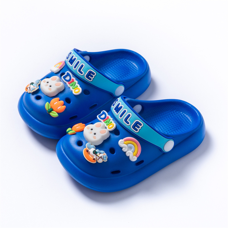 Dječje EVA cipele s rupicama, protuklizne, bez mirisa, zatvorenog prsta, mekana EVA potplat, crtani dizajn, unisex