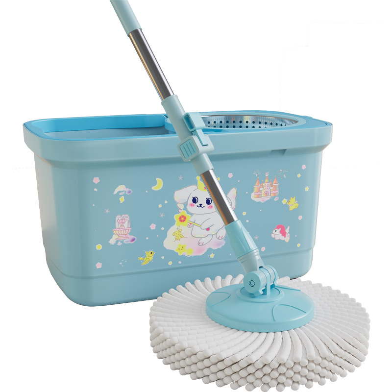 Set rotirajućeg mopa za suho i mokro čišćenje, dvostruki pogon, hidraulični štap