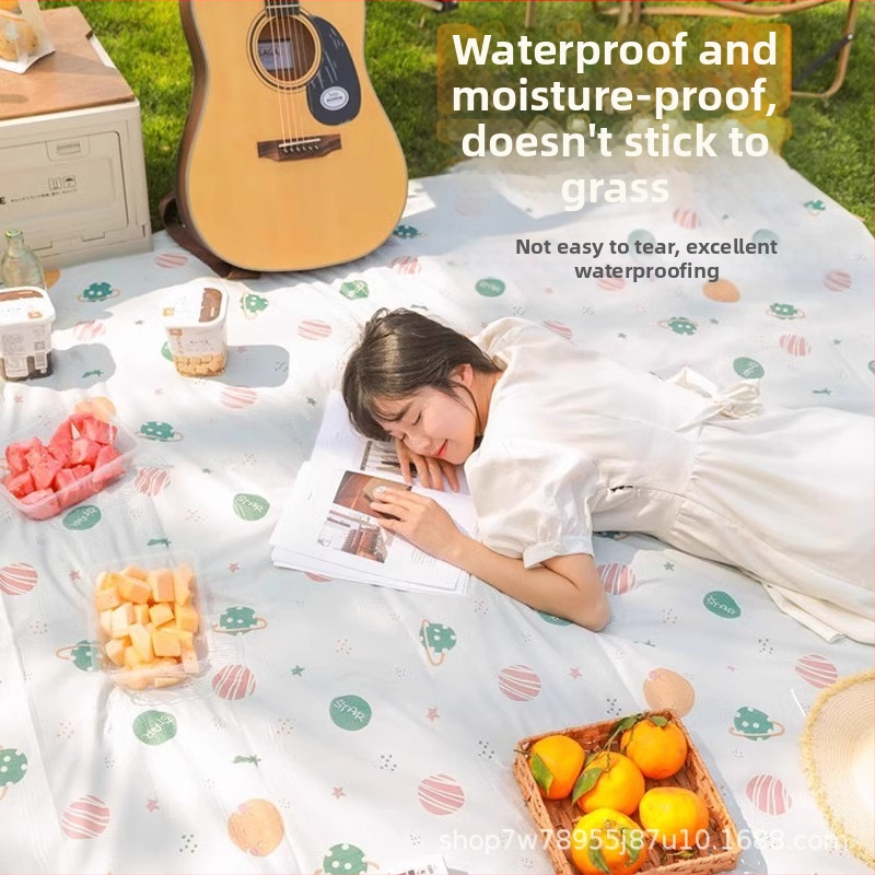 Outdoor pikniková podložka – proti vlhkosti, hrubá kempingová podložka, ľahko prenosná na jar a jeseň, pláž a výlety