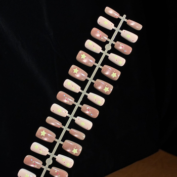 30 šarenih zvijezda, ručno izrađeni nosivi nokti – komplet za nail art