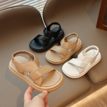Gyerekeknek készült koreai stílusú nyári strandpapucs, puha talpú, csúszásmentes, nyitott lábujjú, slip-on
