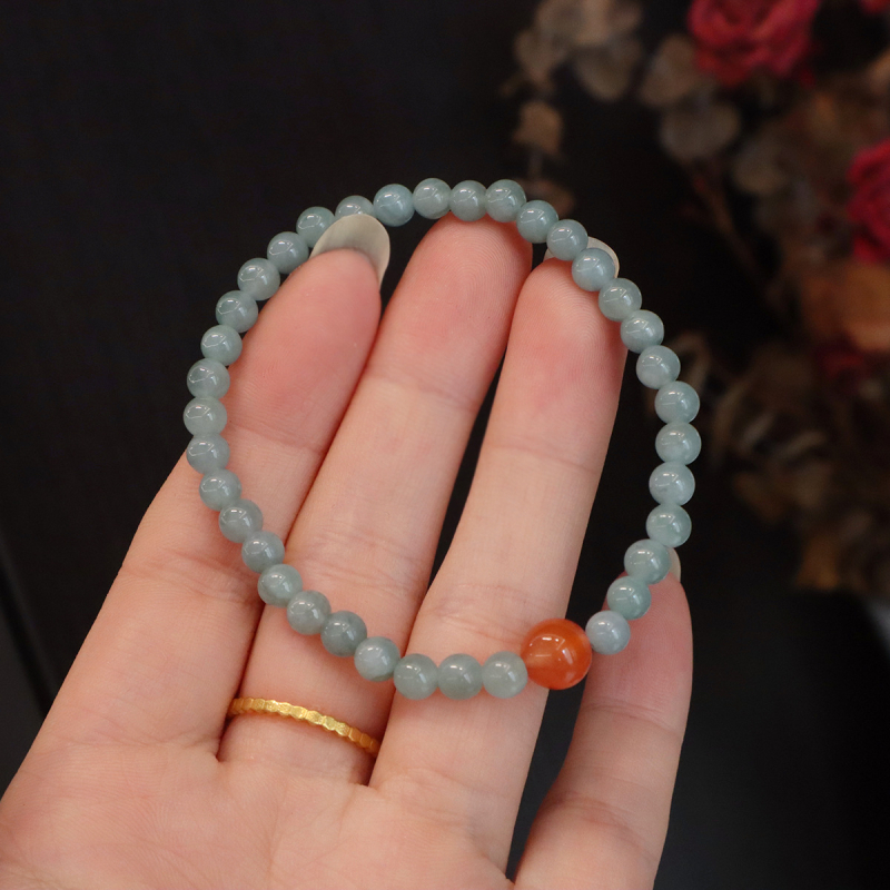 Brățară din jad albastru natural, cu mărgele de jad Hetian în formă de dovleac și ceară de albine, bijuterii de înaltă clasă, stil chinezesc nou