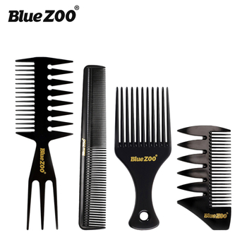 BlueZOO muški retro set češljeva za kosu, 4 kom, 2 boje