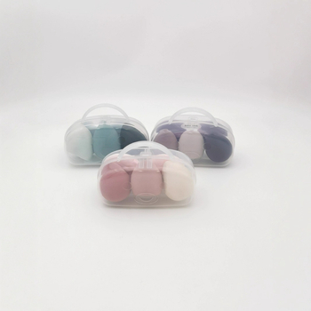 Tök alakú sminkszivacs, hidrofil, latexmentes anyag, logóval ellátott csomagolás, nedvesítés hatására tágul