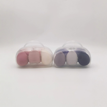 Tök alakú sminkszivacs, hidrofil, latexmentes anyag, logóval ellátott csomagolás, nedvesítés hatására tágul