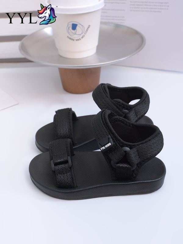 Dječje ljetne sandale, lagane s mrežastim gornjim dijelom, protuklizna TPR potplata, zatvaranje na Velcro traku, jedne boje