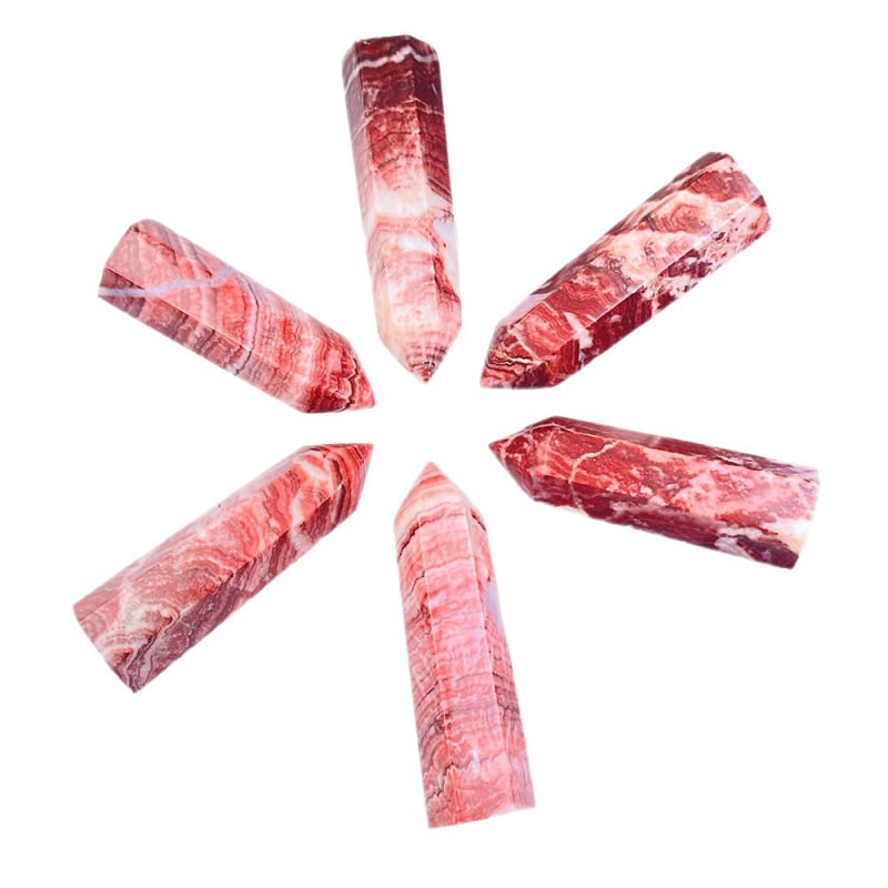 Prirodni pork stone hexagonalna jednopoint energijska stupa kristalna dekoracija