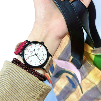 Tongsheng detský hodinky: všestranné, vodotesné, tichý quartz, unisex na skúšky, s kalendárom a nylonovým remienkom