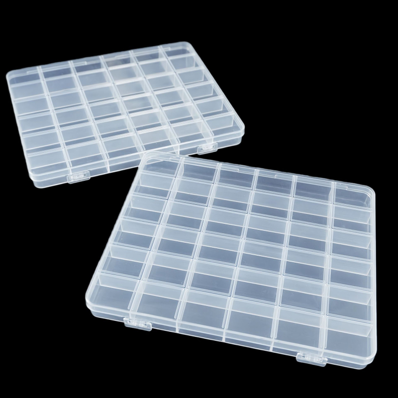 1,8 cm visoka PP plastična kutija s 36 pretinaca za pohranu DIY nakita, perli, kristala i hardverskih dijelova