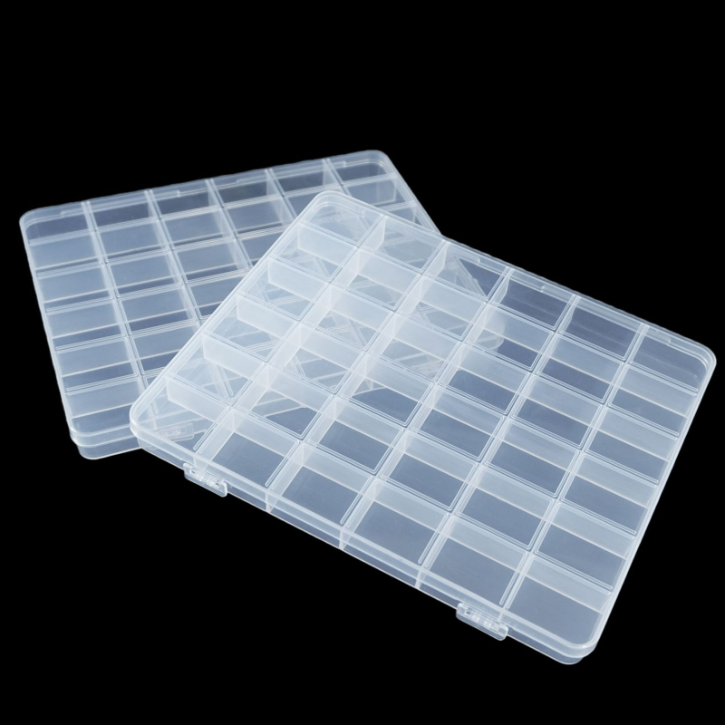 1,8 cm visoka PP plastična kutija s 36 pretinaca za pohranu DIY nakita, perli, kristala i hardverskih dijelova