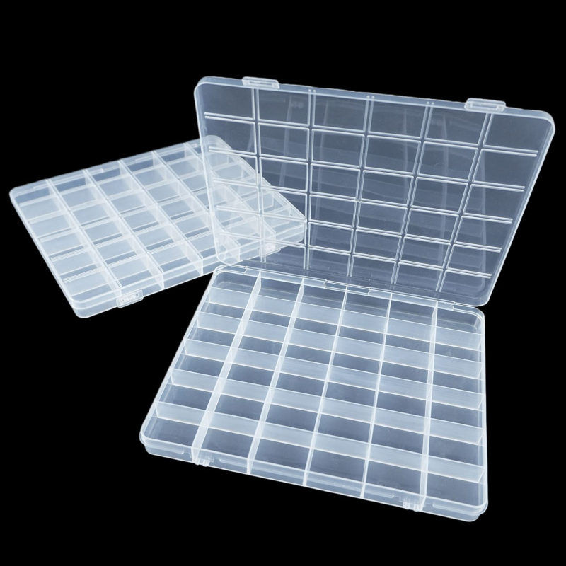 1,8 cm visoka PP plastična kutija s 36 pretinaca za pohranu DIY nakita, perli, kristala i hardverskih dijelova