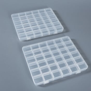 Pravokutna PP plastična kutija sa 36 odjeljaka za elektroničke komponente, perle i nakit