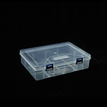 Prozirni plastični stolni organizator s 16 pretinaca za nakit, dijelove i alate