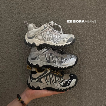 Dječje tenisice za proljeće 2026, prozračne casual dad sneakers s mango-toe dizajnom za dječake i djevojčice