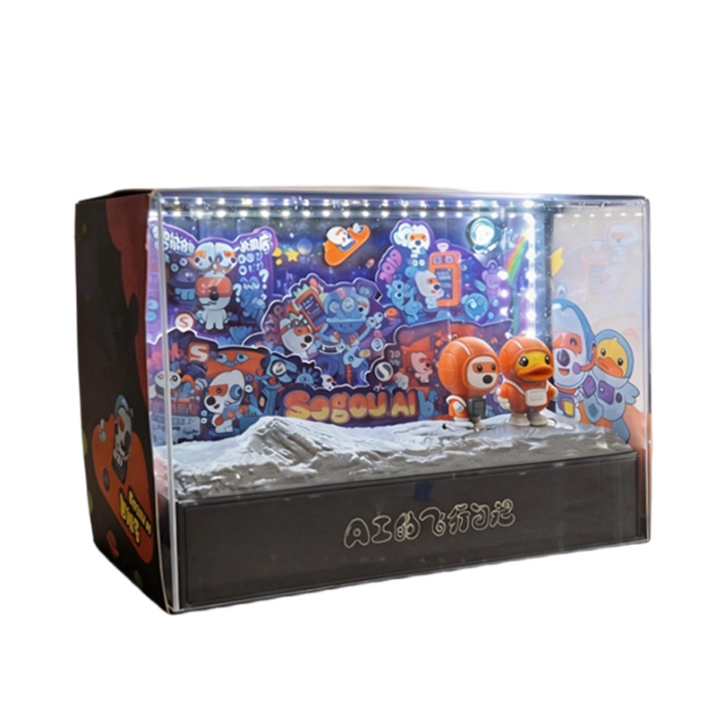 Akrilna kutija za izlaganje, prozirna akril kutija, stalak za blind box, vitrina za figurice, prilagođena obrada