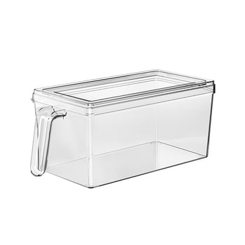 Z2655 Cutie de depozitare a alimentelor pentru frigider, PET, capacitate mare, tip sertar, transparent