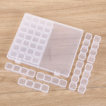 Kutija za manikuru s 56 pretinaca za dijamantnu sliku – plastični organizator