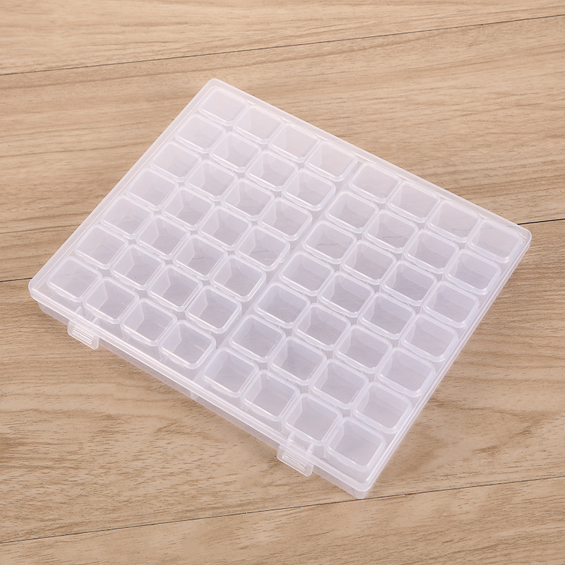 Kutija za manikuru s 56 pretinaca za dijamantnu sliku – plastični organizator