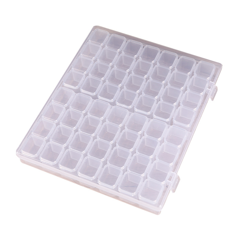 Kutija za manikuru s 56 pretinaca za dijamantnu sliku – plastični organizator