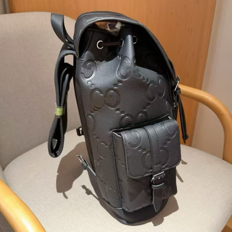 Ruksak od prave kože za muškarce i žene, 14-inčni laptop, multifunkcionalni putni i planinski ruksak, dnevni ruksak, kapacitet 36–55 L