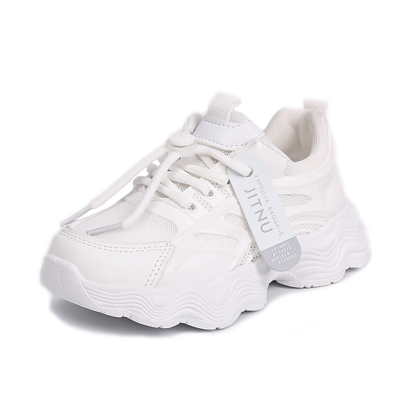 Dječje tenisice za trčanje, 2025 proleće-jesen, prozračni gornji PU+ mreža, unisex, casual dad stil tenisice