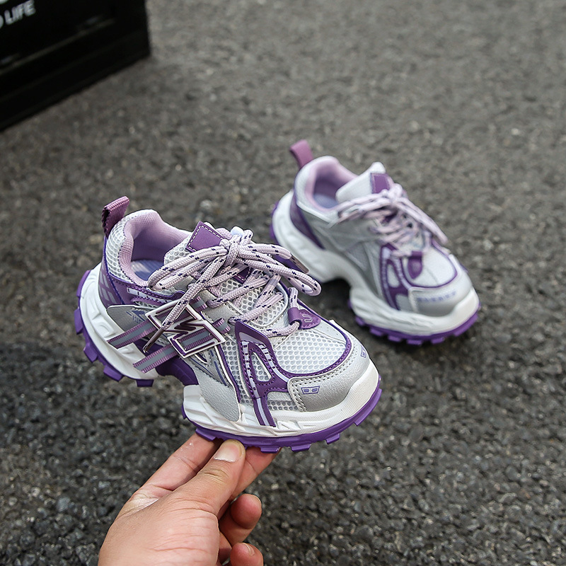 Pantofi pentru copii în stil dad shoes pentru toamnă, pantofi sport din plasă respirabilă, pantofi de alergare casual