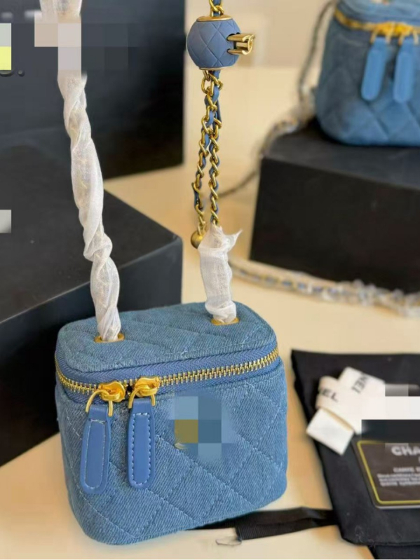 Ženska box torba od tamno plavog denima, 2025 korejskog stila, proljeće-ljeto, visoka kvaliteta, preko ramena i crossbody, mala torba