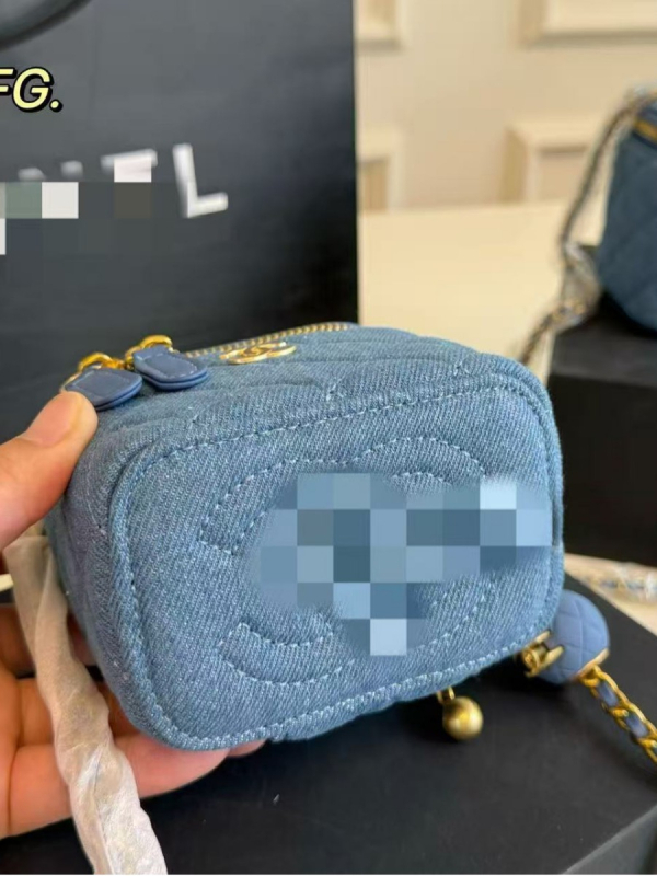 Ženska box torba od tamno plavog denima, 2025 korejskog stila, proljeće-ljeto, visoka kvaliteta, preko ramena i crossbody, mala torba