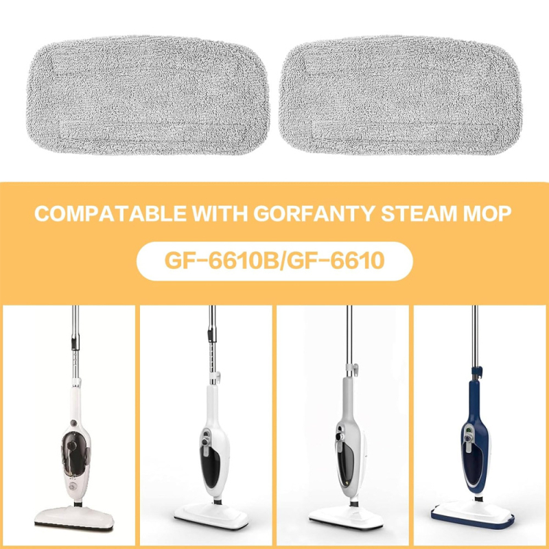 GorFanty GF-6610 parni mop — glava mopa od tkanine s zamjenjivom čistilnom podlogom