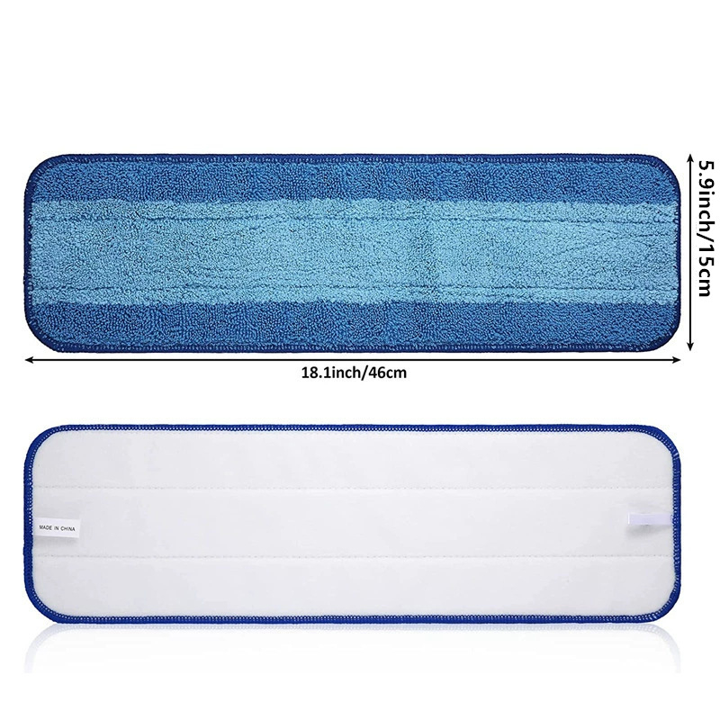 Microfiber plošna krpa za Bona mop s Velcro zatvaranjem, zamjenska krpa s apsorpcijom za mokro i suho korištenje