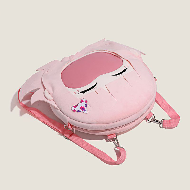 Plišana torbica preko ramena s Chiaki Nanami iz Danganronpa, anime dodatak s pretincem za pohranu