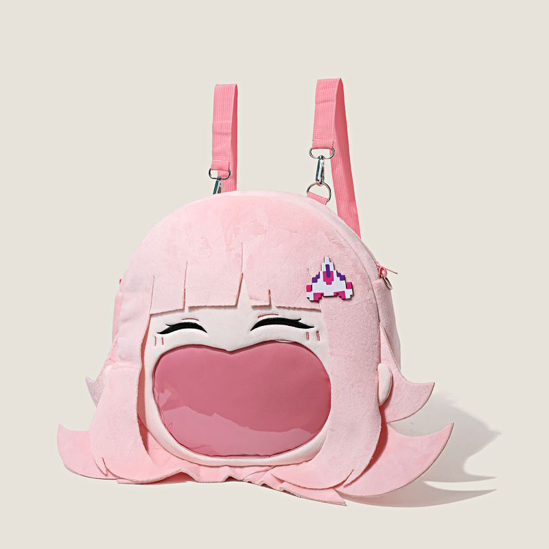 Plišana torbica preko ramena s Chiaki Nanami iz Danganronpa, anime dodatak s pretincem za pohranu