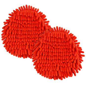 Rotirajuća zamjenska glava za mop za O-Cedar Easywring, crvena Chenille navlaka za mop