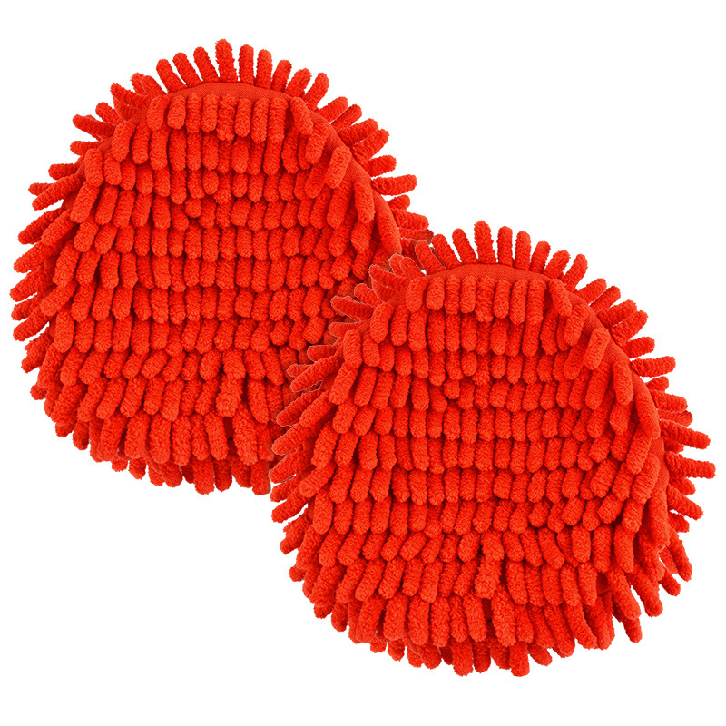 Rotirajuća zamjenska glava za mop za O-Cedar Easywring, crvena Chenille navlaka za mop