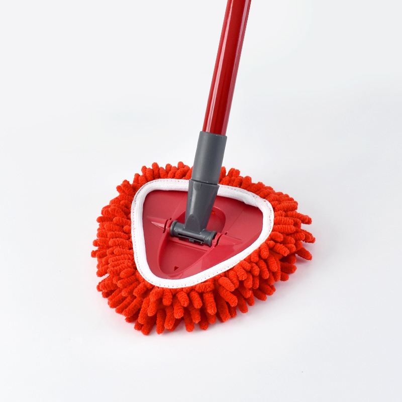 Rotirajuća zamjenska glava za mop za O-Cedar Easywring, crvena Chenille navlaka za mop