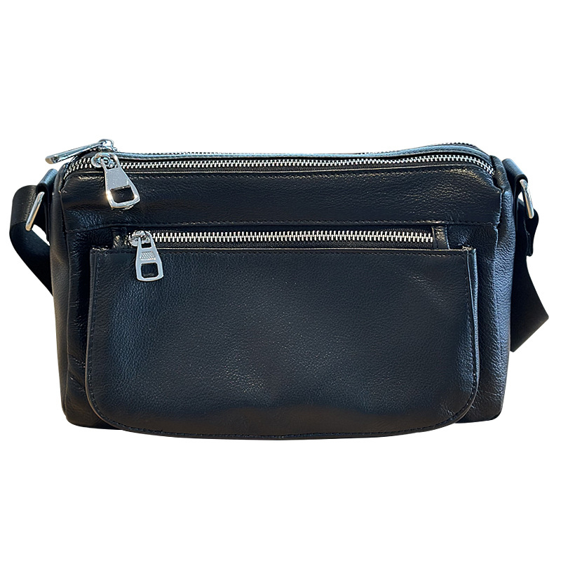 Nova crossbody torba u japanskom stilu od vršne goveđe kože, retro dizajn s višestrukim pretincima, mekana koža, korejskog stila ramena torba, prava koža, za svakodnevnu upotrebu