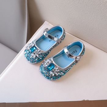 KALE rhinestone hercegnőcipő lányoknak, PU bőr, puha talp, Velcro-zárás, alacsony felső rész, minden évszakban, erdei lány stílus