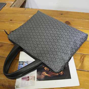 Muška PU kožna torba za dokumente i laptop, karirani uzorak, lagana poslovna torba za putovanja preko ramena ili crossbody