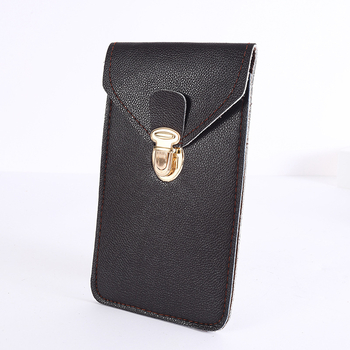 Geantă de talie pentru telefon, textură din piele sintetică microfibră, 6-7 inch, verticală, multifuncțională
