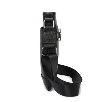 Férfi bőrből készült válltáska, egyszerű és minimalist stílus, függőleges kialakítású crossbody, könnyű üzleti utazásokhoz