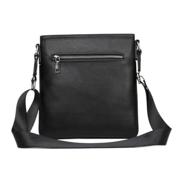 Férfi bőrből készült válltáska, egyszerű és minimalist stílus, függőleges kialakítású crossbody, könnyű üzleti utazásokhoz