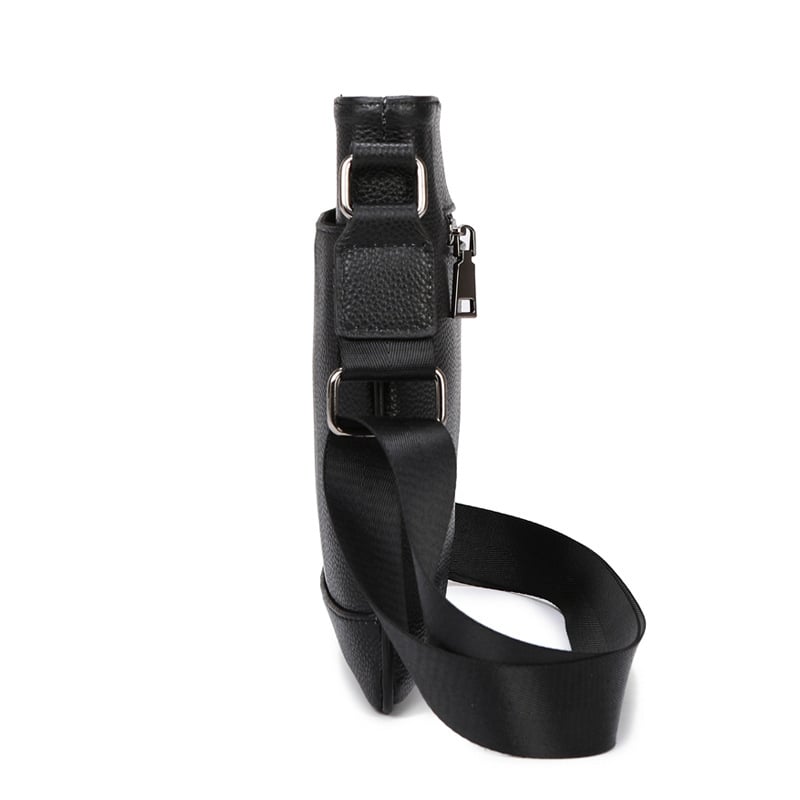 Férfi bőrből készült válltáska, egyszerű és minimalist stílus, függőleges kialakítású crossbody, könnyű üzleti utazásokhoz