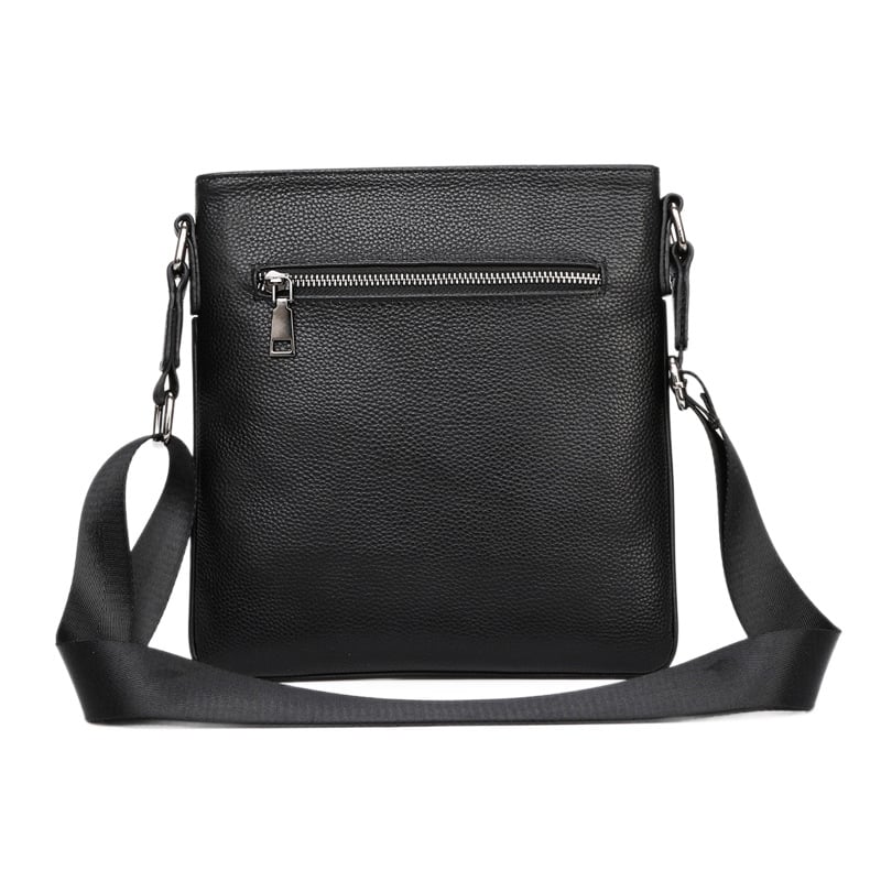 Férfi bőrből készült válltáska, egyszerű és minimalist stílus, függőleges kialakítású crossbody, könnyű üzleti utazásokhoz