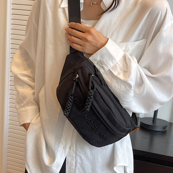 Najlon Crossbody torba za biciklizam, unisex, gradski stil, proljeće 2025