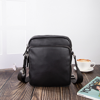 Geantă crossbody pentru bărbați din PU – stil stradal coreean, impermeabilă, compatibilă cu laptop de 8 inci, pentru călătorii și utilizare zilnică