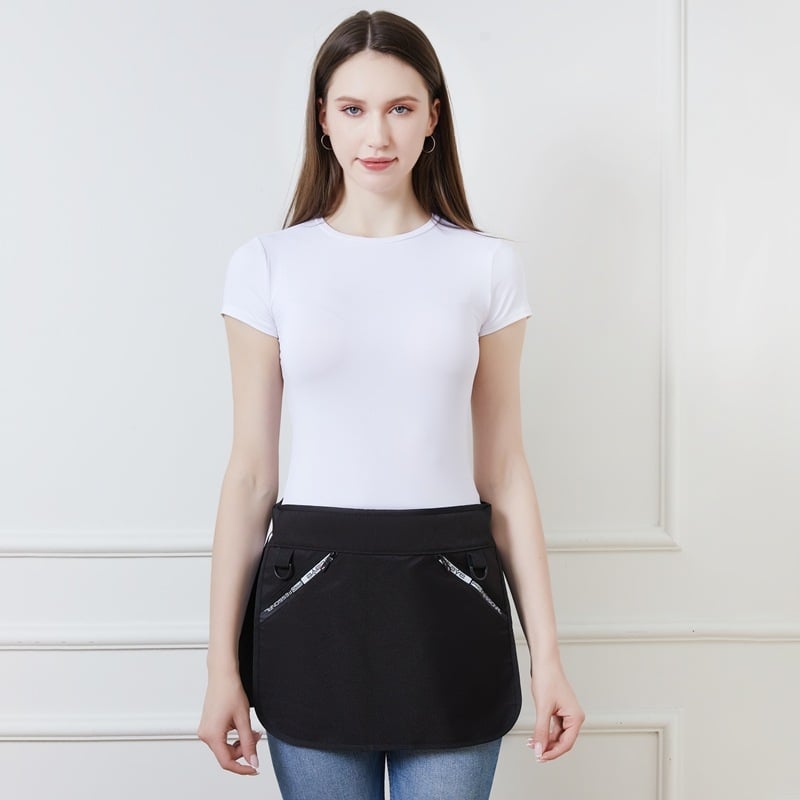 Șorț exterior multifuncțional cu buzunare multiple și fermoar, gențiță de talie unisex pentru călătorii, alergare și drumeții