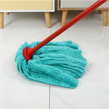 Cap mop din coral fleece, foarte absorbant, cap rotund, gros pentru uz casnic