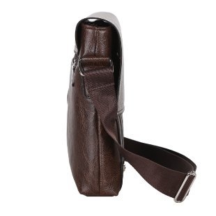 Geantă pentru bărbați din PU, messenger/poșetă de umăr, impermeabilă, pentru documente A4 și laptop de 12 inch, căptușită