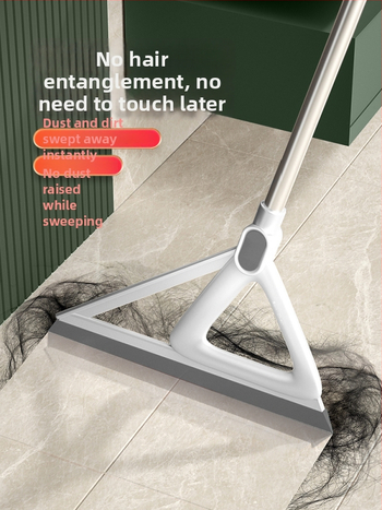 Mop din silicon, cu racletă pentru podea, pentru baie
