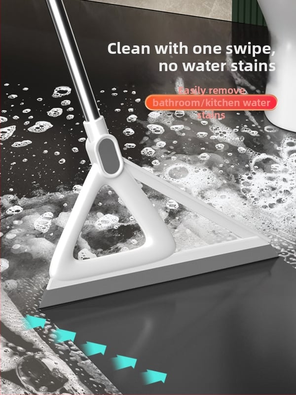 Mop din silicon, cu racletă pentru podea, pentru baie